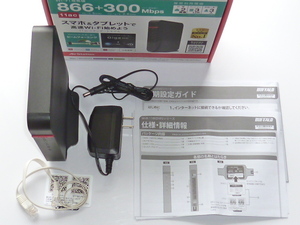 中古★バッファロー BUFFALO★無線LAN親機★WHR-1166DHP2★11ac/n/a/g/b 866+300Mbps★ブラック★