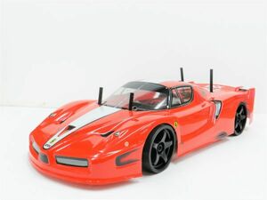 ☆ターボ機能付き☆ 2.4GHz 1/10 ドリフトラジコンカー フェラーリ タイプ 赤【塗装済み完成品・フルセット】