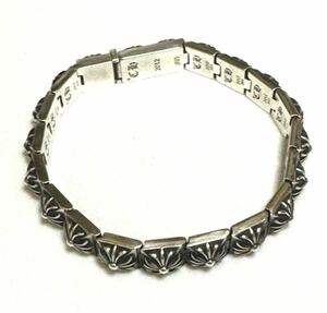 1円スタート CHROME HEARTS クロムハーツ ピラミッドプラス 3/8 20リンク ブレスレット