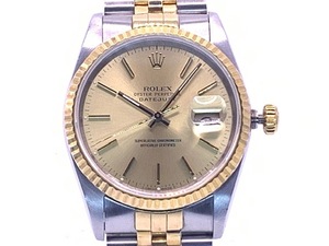 ROLEX DATEJUST ロレックスデイトジャスト　cal.3135　ref.16233 　1990年製　自動巻き・ステンレス　中古　（TR24080）送料無料