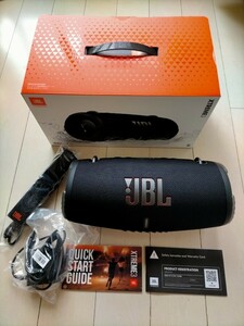 超美品 JBL XTREME3 Bluetoothスピーカー IP67防塵防水/パッシブラジエーター搭載/耐衝撃バンパー付き ブラック JBLXTREME3BLKJN