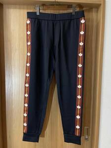 新品 DSQUARED2 サイドロゴライン トラックパンツ L 送料520円〜 ディースクエアード Maple Leaf Logo Tape Track Pants メンズ ジャージ