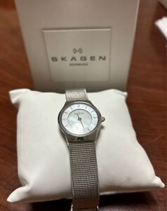 ☆ スカーゲン　SKAGEN 腕時計 レディース　シェル文字盤　used 経年品　長期保管品　電池切れ☆