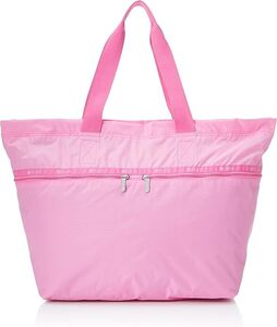 レスポートサック　LeSportsac　CARLIN ZIP TOP TOTE BAG　フューシャピンク　トートバック　タグなし未使用　定価:23,100