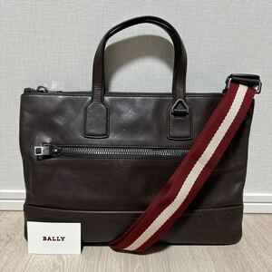 ★新品★正規品★BALLY(バリー)/本革ブリーフケース/ビジネスバッグ/2WAY/TAS381/ブラウンb