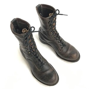 60s-70s?/Vintage☆WESCO/ウェスコ☆鉄鋲/スパイクソール/ロガーブーツ【8.5C/茶】iron studs/JOBMASTER/Leather/Boots/shoes◇bWB110-8