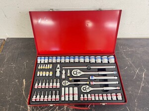 美品 工具セット chrome vanadium SK11 tool スパナレンチ ラチェット ソケット 手工具