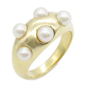 ミキモト アコヤパールリング ブランドオフ MIKIMOTO K18（イエローゴールド） リング・指輪 K18 中古 レディー