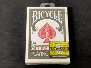 【G374】BICYCLE　RIDER BACK　PLAYING CARDS　POKER808　黒　未開封　レア　カード　ギミック　デック　トランプ　マジック　手品