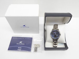 カシオ CASIO OCEANUS オシアナス マンタ ソーラー メンズ 腕時計 △WA6270