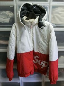 Supreme Sideline Side Logo Parka サイド ライン ロゴ パーカー ジャケット M ホワイト シュプリーム