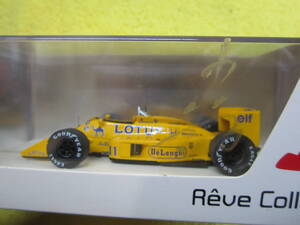 Reve Collection R70182 1/43 Lotus 99T 1987 British GP 4th #11 中嶋 悟 直筆サイン入り（ロータス 1987年イギリスGP