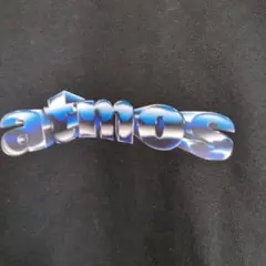 atmos 黒 パーカー ロゴ入り