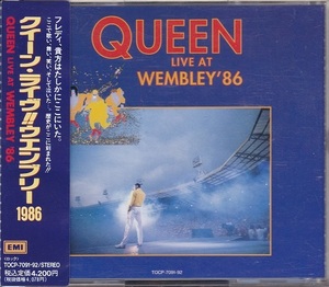 ■CD★クイーン/ライヴ!!ウエンブリー1986★QUEEN★国内盤・帯付■