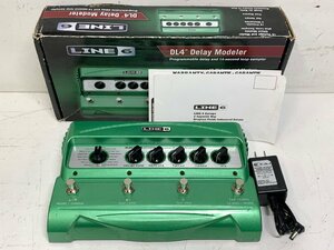 【ジャンク】LINE6 DL4 Delay Modeler＜電池動作NG＞元箱付き ライン6 ディレイ ストンプボックス エコー エフェクター (24) □