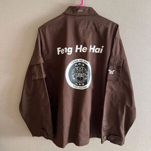 WINDANDSEA Feng He Hai B.D.U JACKET Sサイズ ウィンダンシー 風和海 シャツ ワークシャツ