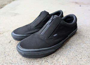 美品 VANS ERA ZIP バンズ エラ ジップ V95CF ZIP CVS 28.5cm US10.5 ブラック 黒 