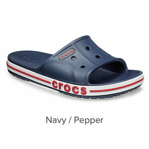 22cm クロックス crocs バヤバンド スライド Bayaband Slide / Navy / Pepper ネイビー ペッパー M4W6 新品