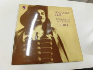 （2枚組）輸入盤LP BENIAMINO GIGIL/UN BALLO IN MASCHERA VERDI