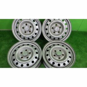 ホンダ 純正スチールホイール/ホイールナット付 15x5J 5穴 114.3 約63 4本SET◆中古 若干の傷、腐食あり◆白石区手渡し可◆6061504I06SK04