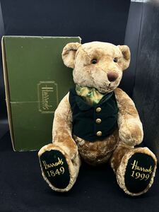 P110904 Harrods ハロッズ　 テディベア　1999年 ぬいぐるみ　150周年記念　