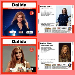 DALIDA CD3+CD4 大全集 MP3CD 2P⊿