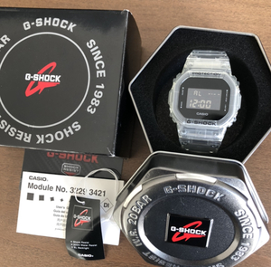 G-SHOCK DW-5600 SKE クリア 透明 スケルトン スクエア ORIGIN スピード DW5600 生産終了 CASIO