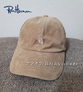 Ron Herman California ロンハーマン RH刺繍 コーデュロイ 帽子 キャップ 男女兼用 ユニセックス