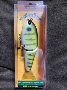 ★NORIES★HIRA CRANK NON-BILL DIGITAL 140F ノリーズ ヒラクランク ノンビルデジタル HR01 BONE GILL 新品 Size 140mm Weight 35g 