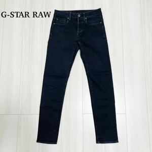 ★g-star raw ジースターロゥ ブラック デニム スリム 27 即決★