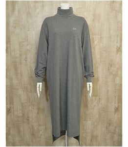 【未使用品】 サイベーシックス Cotton Pique Jersey Dress コットンピケジャージードレス ハイネックワンピース 38 グレー 紙タグ付き