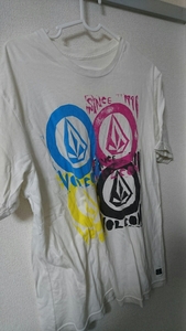 VOLCOM ボルコム サーフ ホワイト Tシャツ l