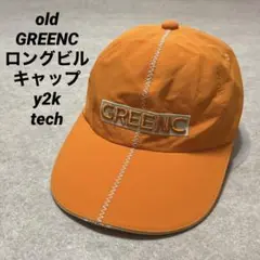 old GREENC ロングビルキャップ y2k tech archive