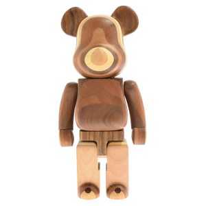 MEDICOM TOY メディコムトイ BE@RBRICK Karimoku 150体限定 LAYERE WOOD 400% カリモク ベアブリック フィギュア 人形 ブラウン