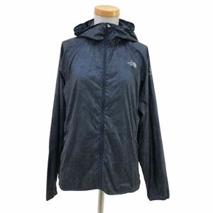 S213② THE NORTH FACE ノースフェイス FLIGHT SERIES ナイロンジャケット ジャンパー パーカー 羽織り 薄手 アウトドア L ネイビー 紺