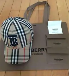 ほぼ新品　BURBERRY/バーバリー　キャップ　付属品有　国内正規品