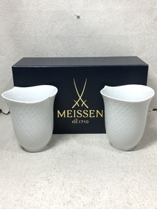 Meissen◆洋食器その他/2点セット/WHT