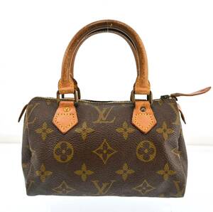 ルイヴィトン LOUIS VUITTON バッグ ハンドバッグ モノグラム ミニスピーディ レザー ブラウン P353AT610