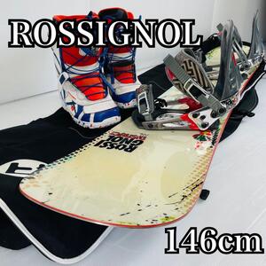 豪華4点 ROSSIGNOL スノーボード 146cm RIDE バインディング ロシニョール ビンディング スキーバッグ ボードケース ブーツ ライド 