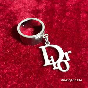 Dior クリスチャン ディオール ブランドロゴ シルバーカラー リング 指輪 アクセサリー 