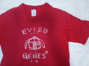 EVISU エヴィス 初期 Tシャツ M レッド EVISU GENES 大阪 ファースト デニムジャケット