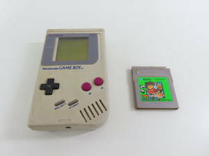 KF-3【 任天堂 】 Nintendo GAME BOY DMG-01 本体のみ ソフト1本付き 現状品 ジャンク 通電のみOK