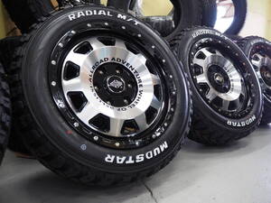 カスタムサイズ ゴツゴツ系 BELLISSI D10SS 17inch 8.0J 6H139.7 +20 マッドスター ラジアル M/T 215/60R17 200系 ハイエース