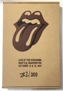 ROLLING STONES LIVE AT THE KINGDOME, SEATTLE, WASHINGTON, OCTOBER 14 & 15 1981 新品　４CD 2VHS 282/300