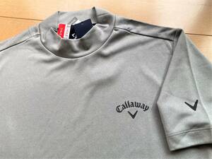 ◆Callaway◆キャロウェイ◆半袖モックネック◆L◆グレー