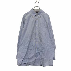 TOMMY HILFIGER 長袖 ギンガム チェック シャツ L ブルー トミーヒルフィガー 古着卸 アメリカ仕入 a505-5554