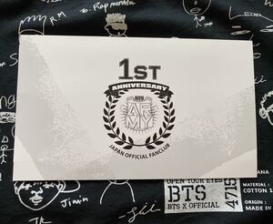 【即決】BTS★防弾少年団　１周年記念　立体カード　FC　JAPANFC　ファンクラブ　フォト　トレカ　1st ANNIVERSARY 公式　正規品