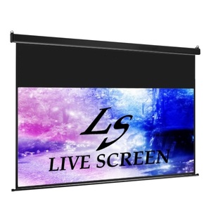 ロングタイプ!! LIVE SCREEN 16：9 100インチ 電動格納 プロジェクタースクリーン ホームシアター　EPSON　ACER　BENQ