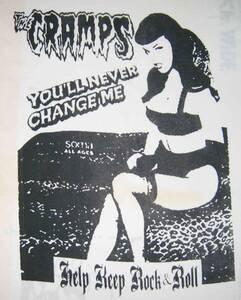 The CRAMPS　クランプス　白Tシャツ　◆　M・L・2L　3L　43サイズあり