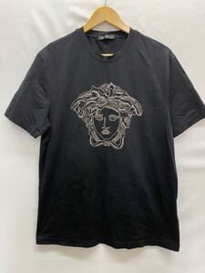 20250118【VERSACE】ヴェルサーチ メデューサ ヘッドショートスリーブ Tシャツ A77977 A214683 A008 コットン XL